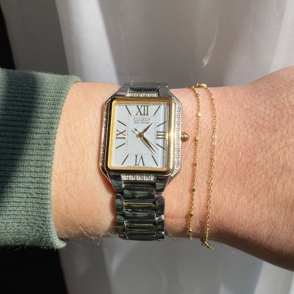 Citizen Eco-Drive EM0194-51A Women's Ciena 26 Diamonds Two-Tone Watch